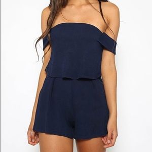 Peppermayo galaxies playsuit navy blue